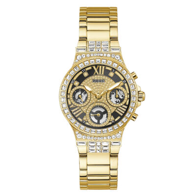 Guess (GW0320L5) Sport Multi-function Glitz Gold-Tone Stainless Steel Watch for Women