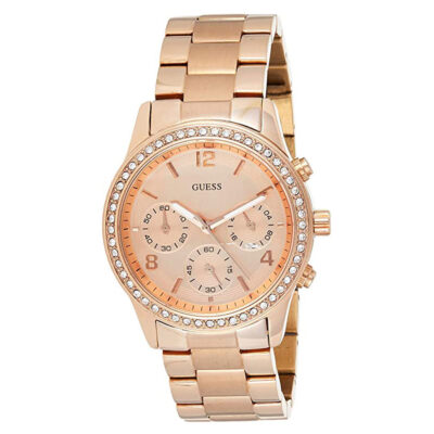 Guess (W0122L3) Chronograph Rose Gold Stainless Steel Watch for Women