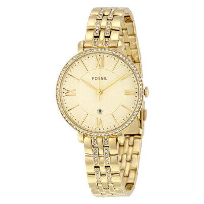 Fossil (ES3547) Jacqueline Champagne Dial Gold-tone Ladies Watch